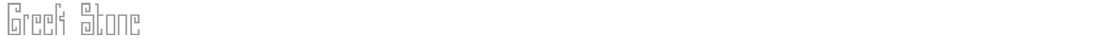 Greek Stone font preview